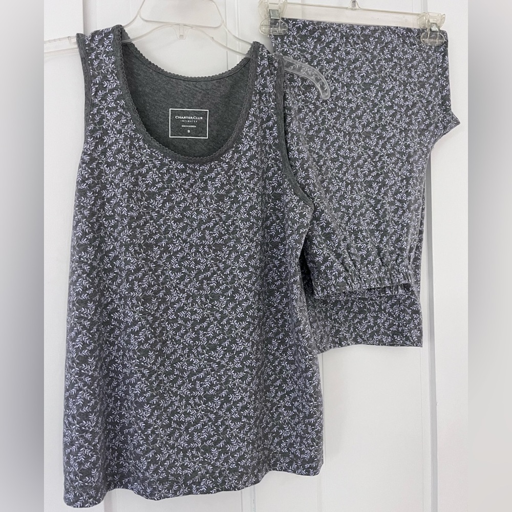 Charter Club Intimates 2 piece pajamas tank & pant Size Small S